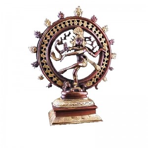 Αγαλματίδιο Σίβα - Shiva Nataraja 20cm Δίχρωμο